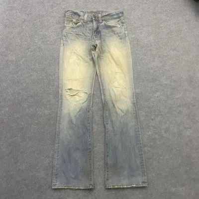 Pre-owned If Six Was Nine Flarevintage G Hearts Distressed Denim In Blue