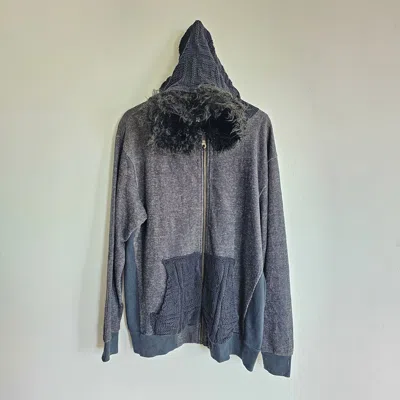 Pre-owned If Six Was Nine Fur Hoodie Hybrid Knit Revival In Multi