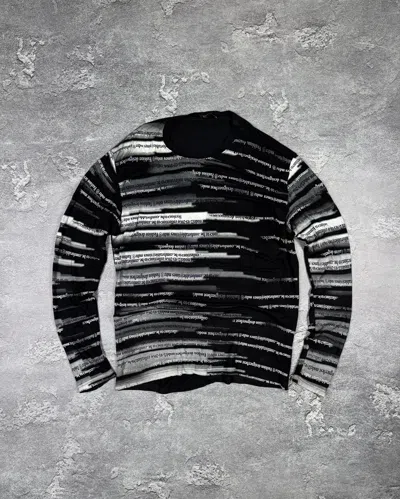 Pre-owned If Six Was Nine Gothic Avant Garde Sweater Long Sleeve Size Xl In Black