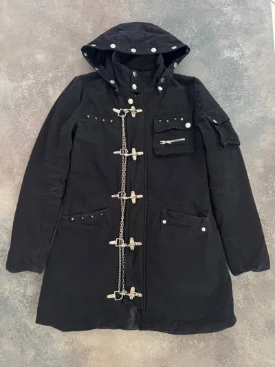 Pre-owned If Six Was Nine Gothicana Chain Details Gothic Punk Unisex Jacket In Black