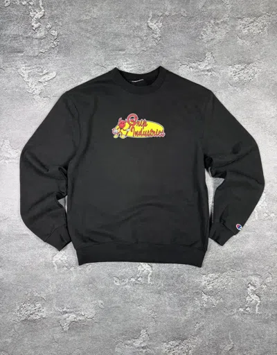 Pre-owned If Six Was Nine Grip Industries Hook Ups Sweatshirt Size M Streetwear In Black
