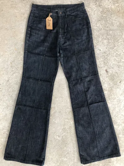 Pre-owned If Six Was Nine Japanese Boycott Flared Jeans Boro Denim Sashiko In Blue