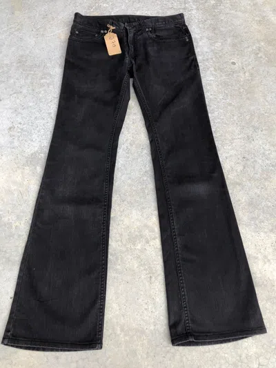 Pre-owned If Six Was Nine Japanese Difference Rupert Flared Jeans Distressed Jeans In Black