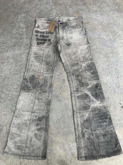 Pre-owned If Six Was Nine Japanese Edge Rupert Flared Jeans Distressed In Grey