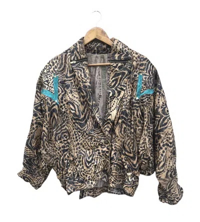 Pre-owned If Six Was Nine Lgb  Style Leopard Pvc Leather Jacket In Multi