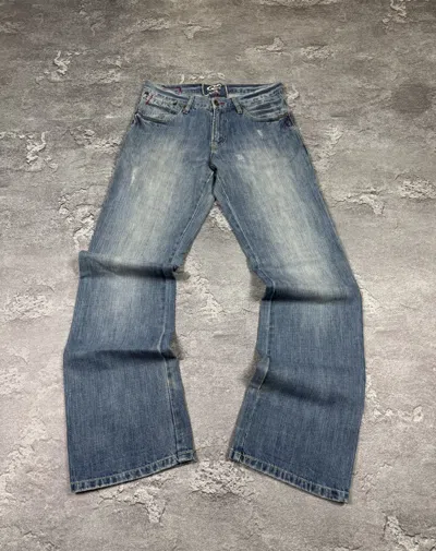 Pre-owned If Six Was Nine S.oliver Flared Bootcut Jeans Size 31 Y2k In Blue