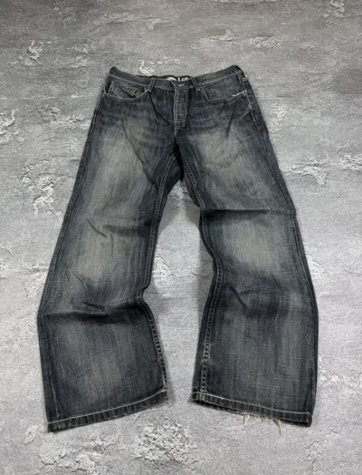 Pre-owned If Six Was Nine Stone Washed Flared Bootcut Jeans Size 32 In Blue