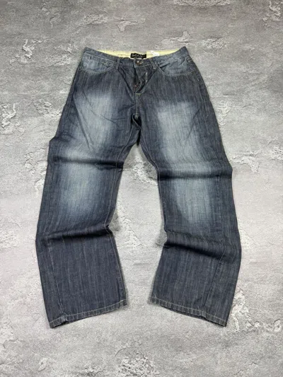 Pre-owned If Six Was Nine Straight Flared Bootcut Jeans Size 32 Y2k In Blue