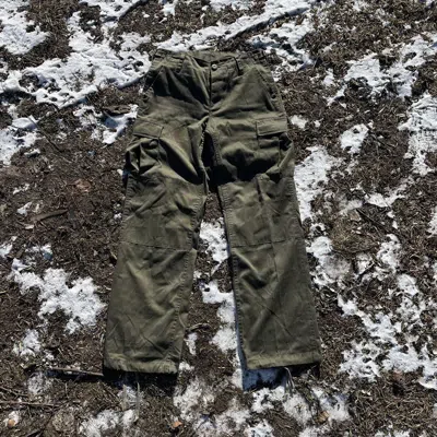 Pre-owned If Six Was Nine Vintage 90's Cargo Flared Pants Parachute Japan Bondage Y2k In Brown