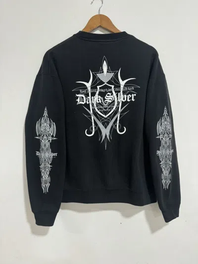 Pre-owned If Six Was Nine Vintage Amd Dark Silver Cross Logo Sweatshirt In Black