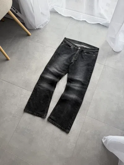 Pre-owned If Six Was Nine Vintage Baggy Flared Hype Bootcut Avantgarde Y2k Jeans Opium In Black