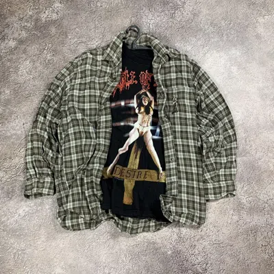 Pre-owned If Six Was Nine Vintage Flannel Plaid Shirt Checkered Streetwear 90's Y2k In Multi