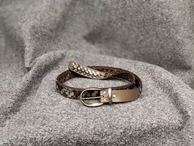 Pre-owned If Six Was Nine Vintage Leather Belt Hysteric Glamour Junya Watanabe Style In Sand