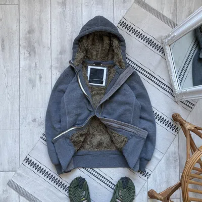 Pre-owned If Six Was Nine Vintage Lgb  Style Japanese Fur Heavy Hoodie In Gray