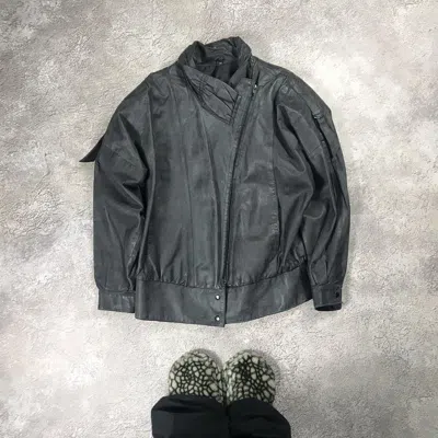 Pre-owned If Six Was Nine Vintage Y2k Leather Jacket Japan Casual Streetwear 90's In Black