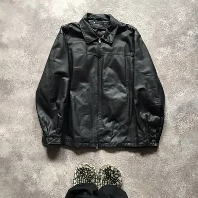 Pre-owned If Six Was Nine Vintage Y2k Leather Jacket Japan Casual Streetwear 90's In Black