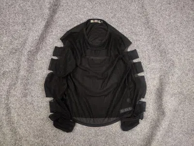 Pre-owned If Six Was Nine Vtg Mesh Long Sleeve Avant Garde Y2k  Style In Black