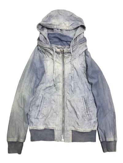Pre-owned If Six Was Nine X Kmrii G.o.a Bono Denim Hoodie Jacket In Blue