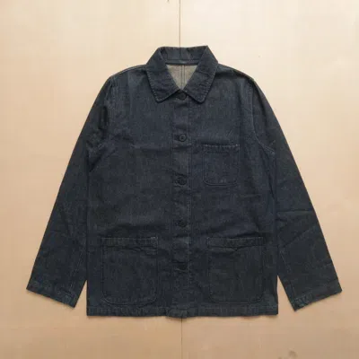 Pre-owned If Six Was Nine X Le Grande Bleu L G B 1970s Beauty & Beast - Chore Denim Jacket In Purple