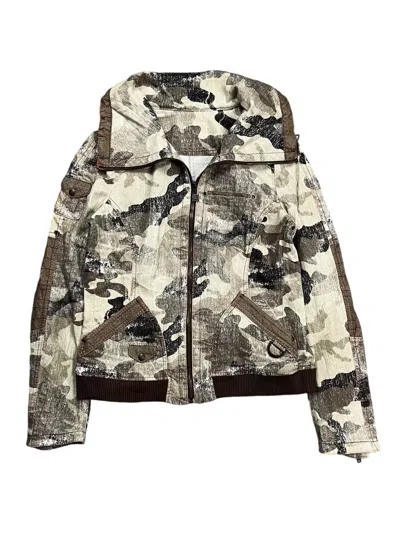 Pre-owned If Six Was Nine X Le Grande Bleu L G B 1990s La Moda Goji - Cyber Camo Jacket In Multi