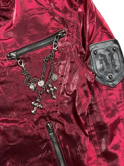 Pre-owned If Six Was Nine X Le Grande Bleu L G B 2000s Midas - Iridescent Red Vkei Style Jacket (size Medium)