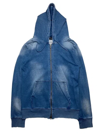Pre-owned If Six Was Nine X Le Grande Bleu L G B 2000s Roshell - Washed Zip Hoodie In Blue