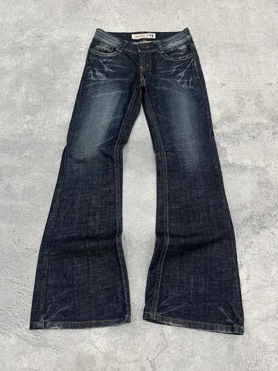 Pre-owned If Six Was Nine X Le Grande Bleu L G B 2000s Ssial Jeans Faded Flared Pants In Denim