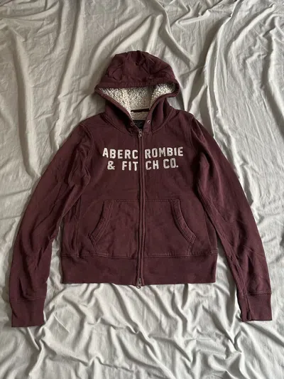 Pre-owned If Six Was Nine X Le Grande Bleu L G B Abercrombie Fur Hoodie Ifsixwasnine Lgb Style In Red