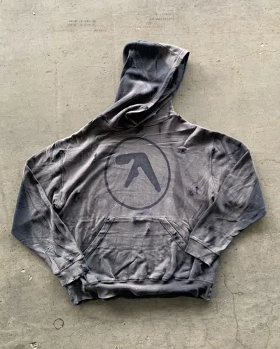 Pre-owned If Six Was Nine X Le Grande Bleu L G B Aphex Twin Sun Faded Trashed Black Hoodie