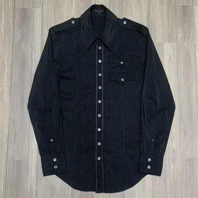 Pre-owned If Six Was Nine X Le Grande Bleu L G B Black Peace Now For Men (b.p.n) Long Neck Vampire Shirt (size Medium)