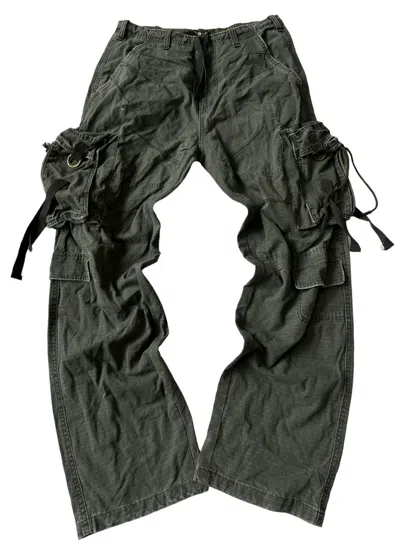 Pre-owned If Six Was Nine X Le Grande Bleu L G B Bondage Pants Balenciaga Opium Style Cargo Pants Junya In Khaki Military Green
