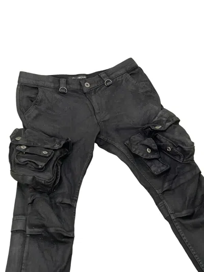 Pre-owned If Six Was Nine X Le Grande Bleu L G B Cargo Skinny Stretch Glamour Cotton Waxed Gas Mask 88 In Black