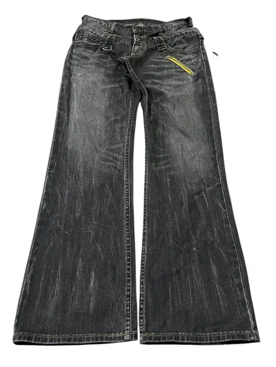 Pre-owned If Six Was Nine X Le Grande Bleu L G B Double Waist Vintage Wrangler Faded Flare Jeans In Black