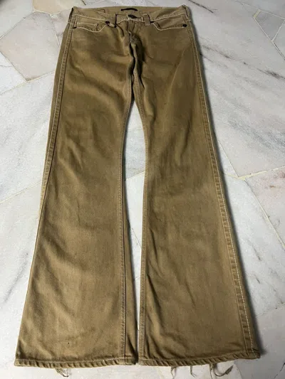 Pre-owned If Six Was Nine X Le Grande Bleu L G B Flare Vintage Blue Way Distressed Flare Jeans Very In Brown