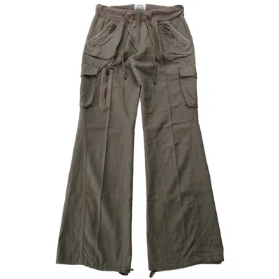 Pre-owned If Six Was Nine X Le Grande Bleu L G B G.o.a Cargo Multi Zipper Parachute Pants In Washed Green