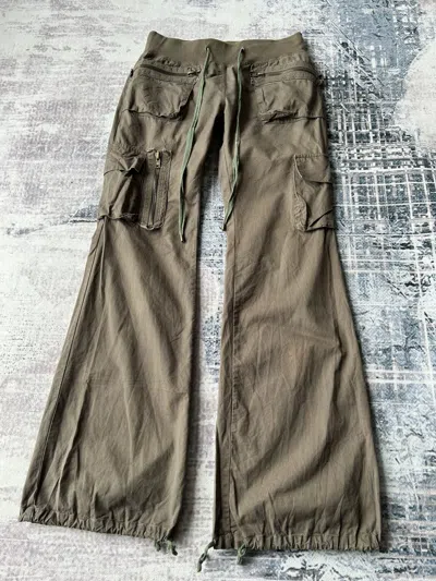 Pre-owned If Six Was Nine X Le Grande Bleu L G B G.o.a Flared Cargo Pants In Brown