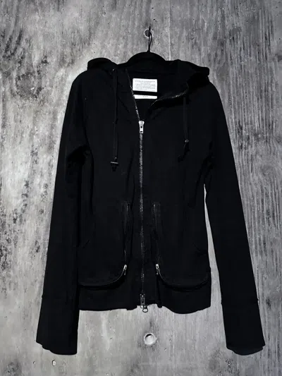 Pre-owned If Six Was Nine X Le Grande Bleu L G B Goa Zip Up Cargo Hoodie In Black