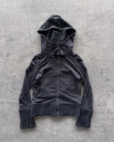 Pre-owned If Six Was Nine X Le Grande Bleu L G B Ifsixwasnine Lgb Kmrii Vkei Faded Black Zip Up Hoodie (size Large)