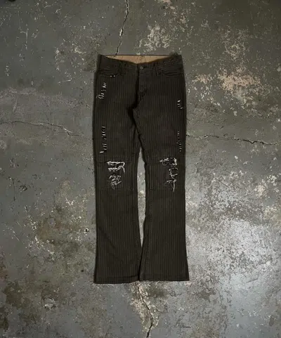 Pre-owned If Six Was Nine X Le Grande Bleu L G B Iswn Tuxedo Mud Max Pierced Flared Jeans
