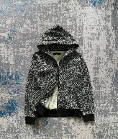 Pre-owned If Six Was Nine X Le Grande Bleu L G B Japanes Xfrm Leopard Ifsix Lgb Style Hoodie (size Medium) In Multi
