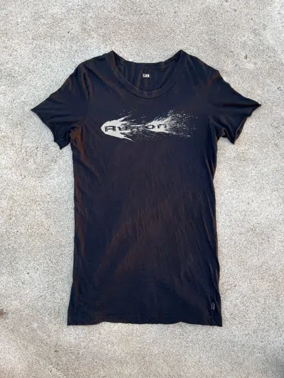 Pre-owned If Six Was Nine X Le Grande Bleu L G B Le Grande Bleu (l.g.b) Level T Longline T-shirt Run On In Black