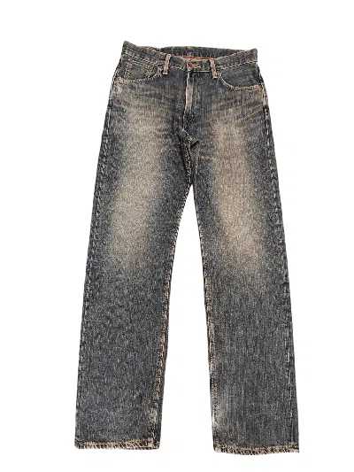 Pre-owned If Six Was Nine X Le Grande Bleu L G B Loose Jeans Edwin 505zx Clawmark Distress Faded Selvedge (size 32) In Multicolor