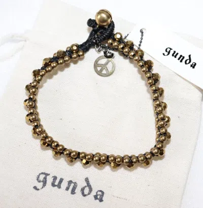 Pre-owned If Six Was Nine X Le Grande Bleu L G B Nwt Gold Colored Gunda Bracelet