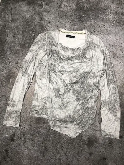 Pre-owned If Six Was Nine X Le Grande Bleu L G B Tornado Mart Y2k Longsleeve Unikkkk In Silver White