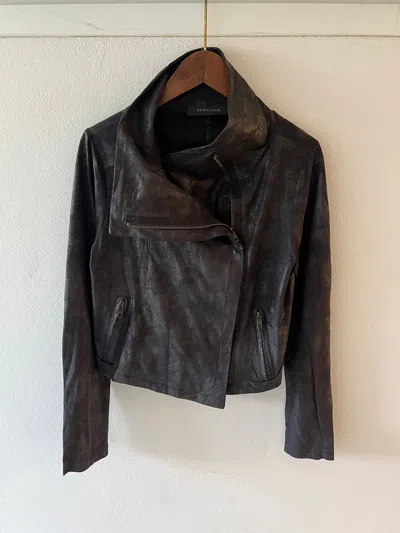 Pre-owned If Six Was Nine X Le Grande Bleu L G B Unisex Vintage Spiralgirl Jacket Zip Up Opium Style In Black