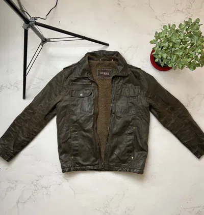 Pre-owned If Six Was Nine X Le Grande Bleu L G B Vintage Y2k Balenciaga Style Leather Jacket In Brown