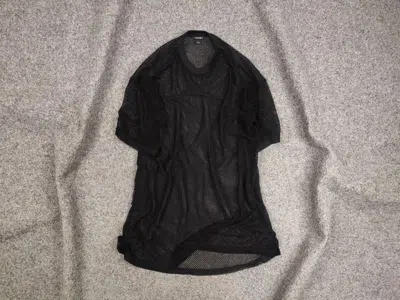 Pre-owned If Six Was Nine X Le Grande Bleu L G B Vtg Mesh Shirt Yohji Yamamoto Junya Watanabe Playboi Style In Black