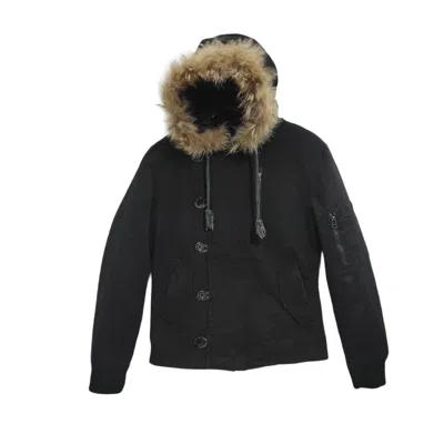 Pre-owned If Six Was Nine X Le Grande Bleu L G B W.d.c. Fur Hoodie Jacket Ifsixwasnine Lgb Style In Black
