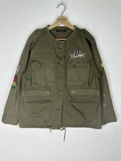 Pre-owned If Six Was Nine X Military Vintage Alicia Pageboy Us Army Jacket In Cream
