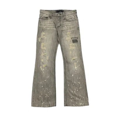 Pre-owned If Six Was Nine X Seditionaries Of The Neige Japan Painter Flared Jeans In Grey